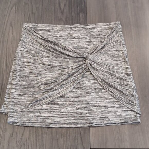 3/$20 Junarose Twist Front Layered Knit Skirt Above Knee Space Dye Bodycon XXL - Picture 2 of 12